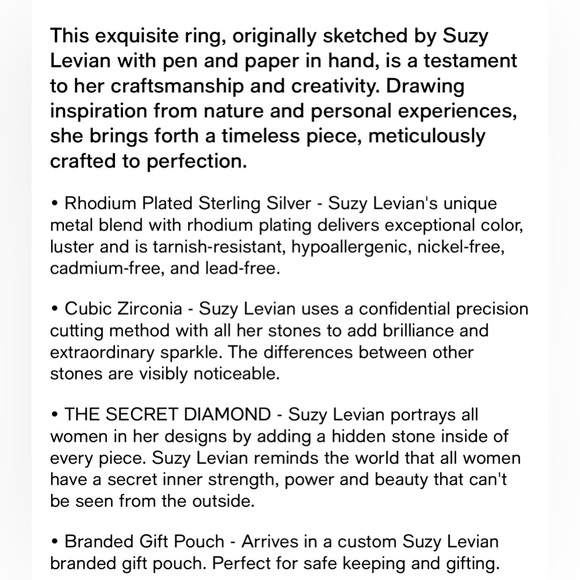 Suzy Levian Sterling Silver Cubic Zirconia Multi-Color Pave Puff Ring jewelry 🎁 - Picture 2 of 2